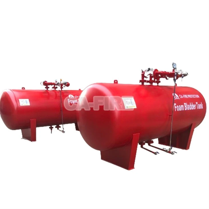 Hozirontal Fire Fighting Foam Bladder Tank