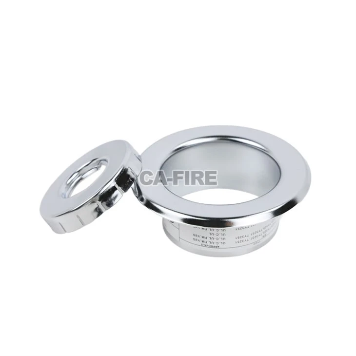 Double Escutcheon With Height Extension For Ceiling Fire Sprinklers factory