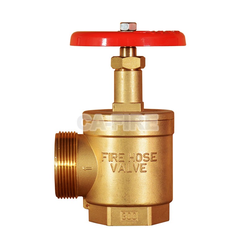 CA FIRE 2"/2.5" Inch BSPT NPT Thread Brass Landing Fire Hydrant Angle Valve Landing Valve 65mm