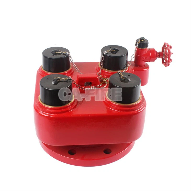 4-Way Fire Hydrant Valve Breeching Inlet