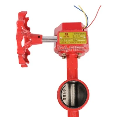 Firefighting Groove Fire Signal Butterfly Valve