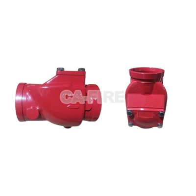 PN16 Grooved End Swing Check Valve Fire Safety Check Valve